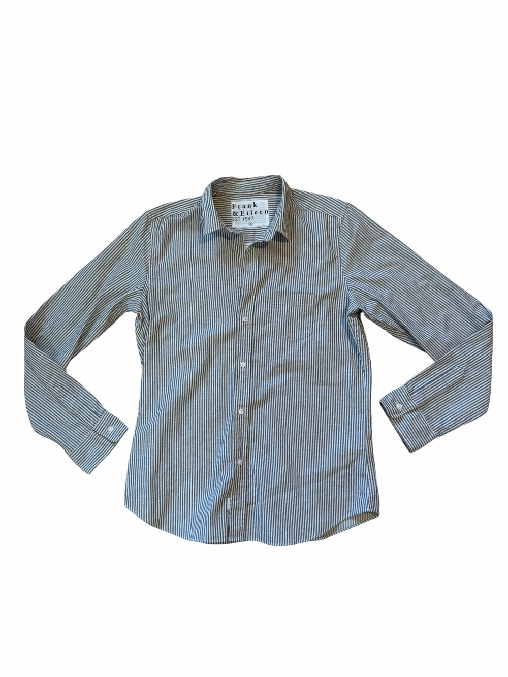 Frank and Eileen Barry Cotton Tailored Button Up Shirt